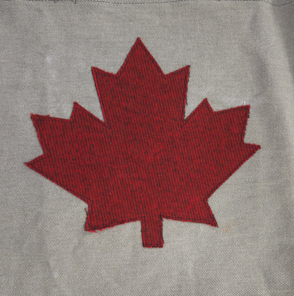 Maple Leaf Denim Market Bag