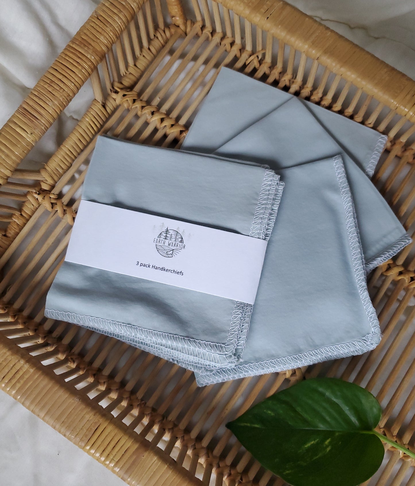 Handkerchiefs - pastel teal - 3 pack