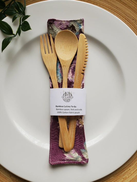 Cutlery Kit - Lilac Rose