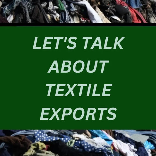 Let's talk about textile exports. exportation of textiles has tripled since year 2000
