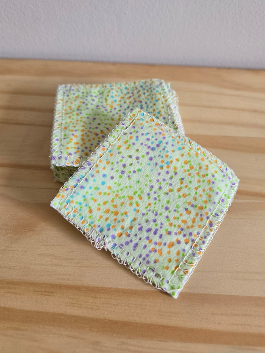 Rainbow Confetti Reusable Make Up Wipes