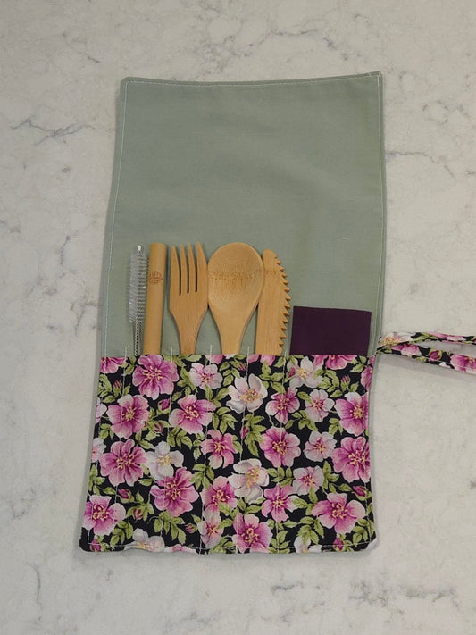 Wild Petals Bamboo Cutlery Kit