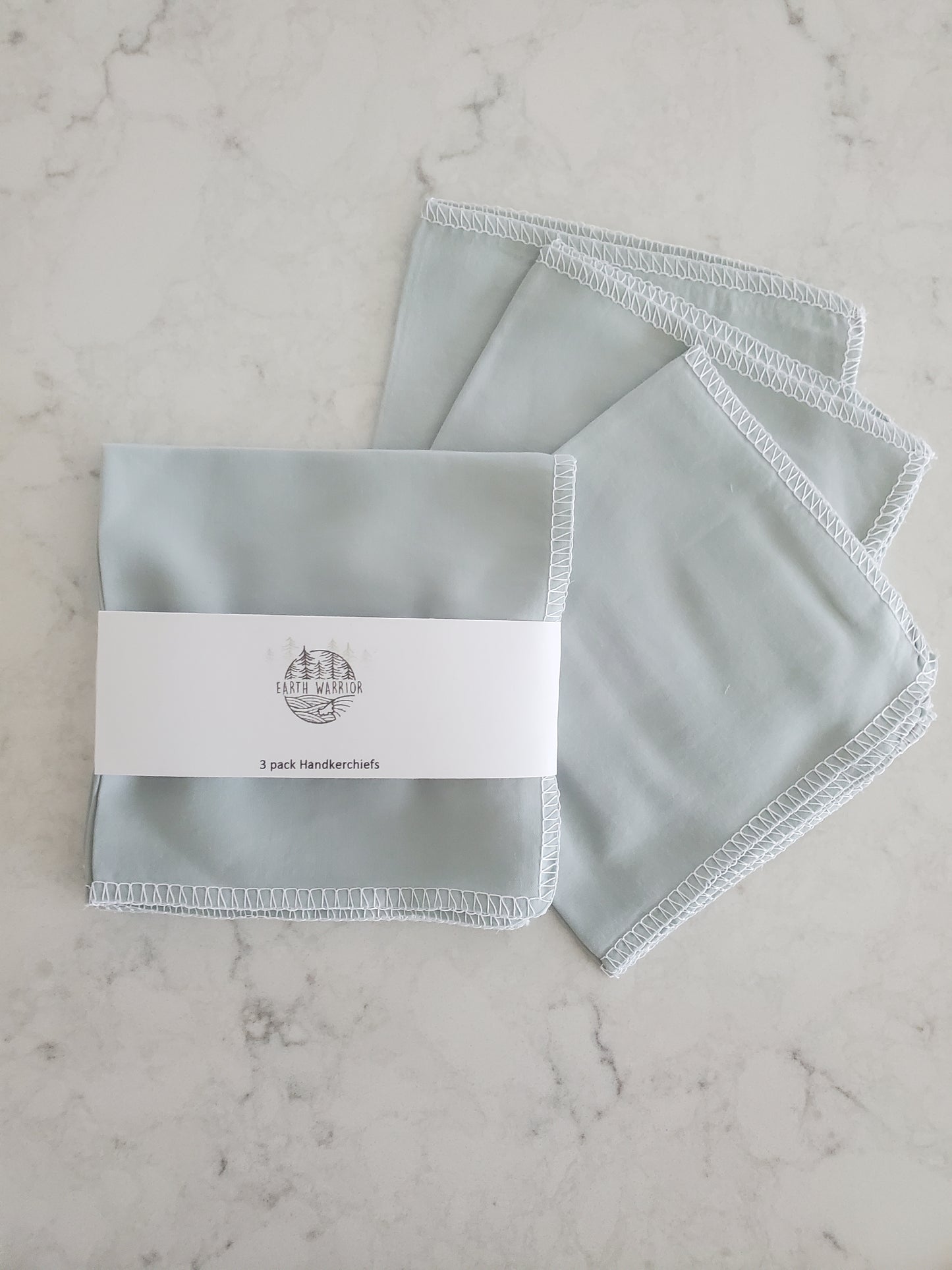 Handkerchiefs - pastel teal - 3 pack