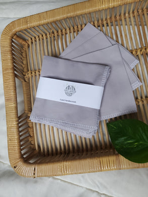 Handkerchiefs - Light grey - 3 pack