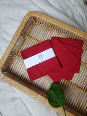 Handkerchiefs - Royal Red - 3 pack